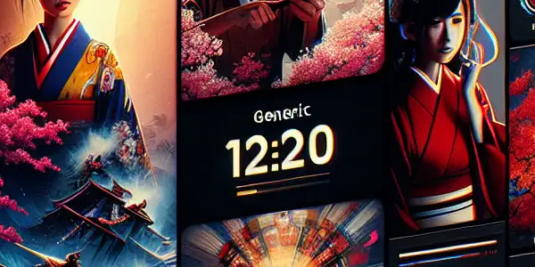 A modern digital platform displaying Japanese adult film thumbnails with elegant design elements and a welcoming atmosphere.