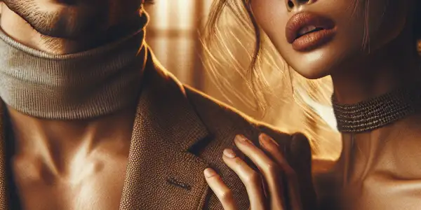 A tense, intimate moment between a young man and his wife's sister in a softly lit Japanese room.